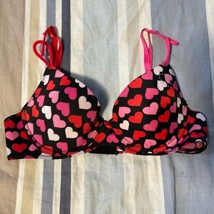 Rampage Heart Print Bra